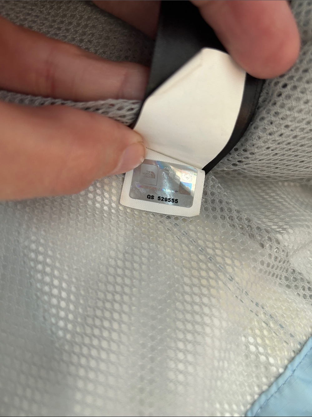 The North Face Women's Size XS Pale Blue Hooded Rain Shell Jacket - Picture 6 of 8